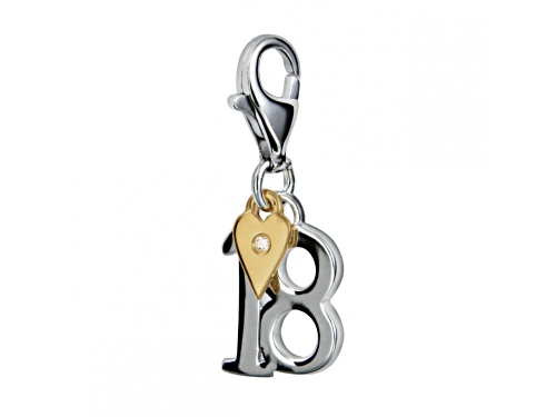 Hot Diamonds Coming of Age "18 Sterling Silver Diamond Charm