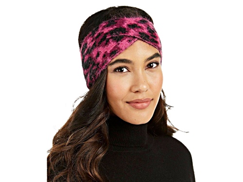 DKNY Pink Leopard Headband