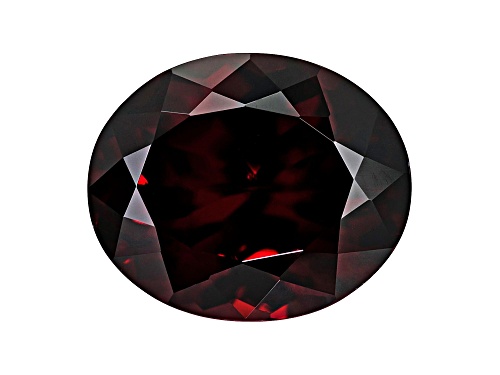 Red Zircon 12.5x10mm Oval 7.44ct