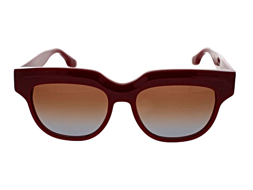 Victoria Beckham Burgundy/Brown Gradient Sunglasses