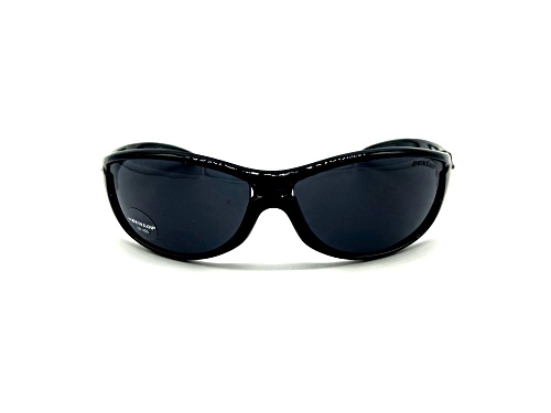 Dunlop DUS101 Shiny Black Wrap Around Frame / Gray CAT3 Lenses Sunglasses