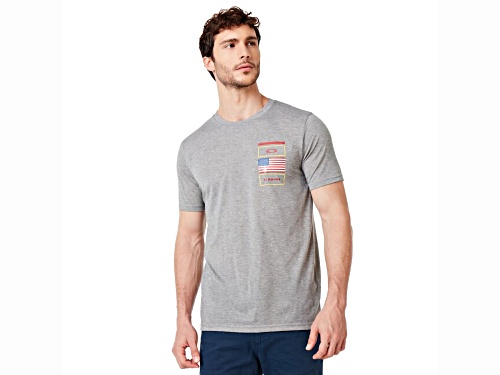 Oakley Men's Gray Florida Crew Neck T-Shirt in Size Small