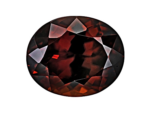 Orange Zircon 12.5x10mm Oval 9.10ct
