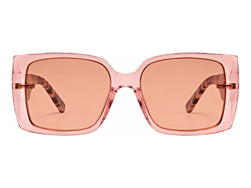 BEBE Blush Square Frame / Pink Lenses Sunglasses