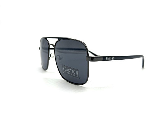 Kenneth Cole Men;s Square Black Frame / Gray Lenses Sunglasses