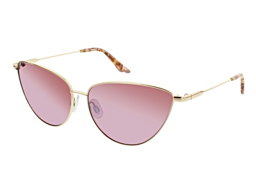Steve Madden Gold/Pink Cat Eye Sunglasses