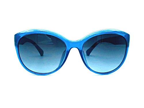 Photo of Calvin Klein Translucent Blue/Grey Gradient Sunglasses