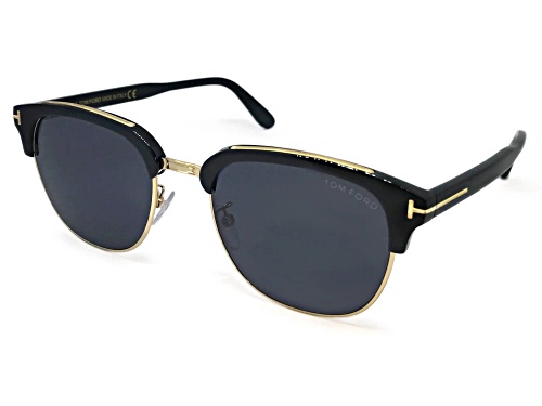 Tom Ford Mens Black and Gold/Gray Sunglasses