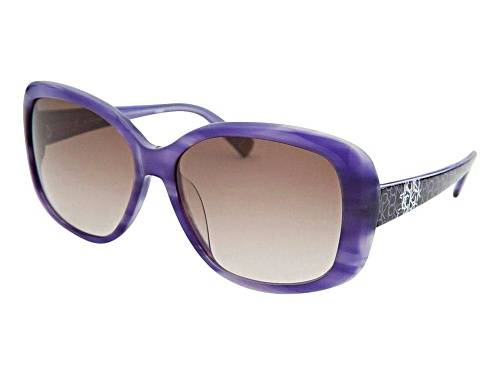 Calvin Klein Purple Swirl/Gray Gradient Sunglasses