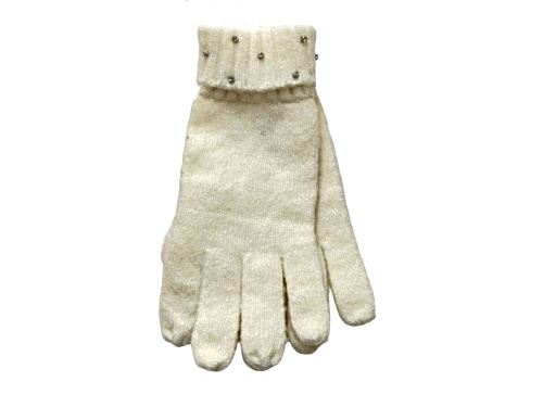 INC International Concepts Ivory Rhinestone Cuff Gloves