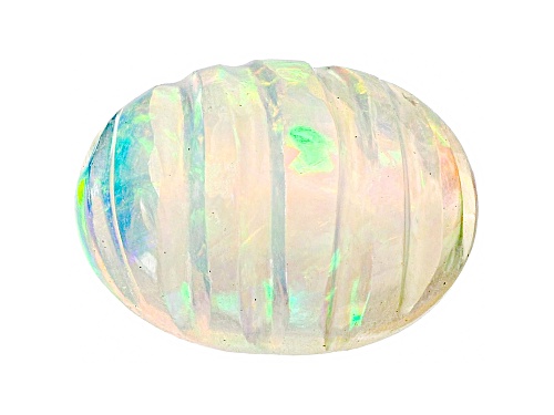 Photo of Ethiopian Opal 8x6mm Oval Carved Cabochon 0.75ct