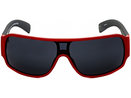 Timberland Red/Gray Shield Polarized Sunglasses