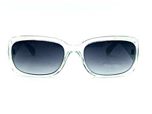 Photo of Calvin Klein Translucent Clear/Grey Gradient Sunglasses