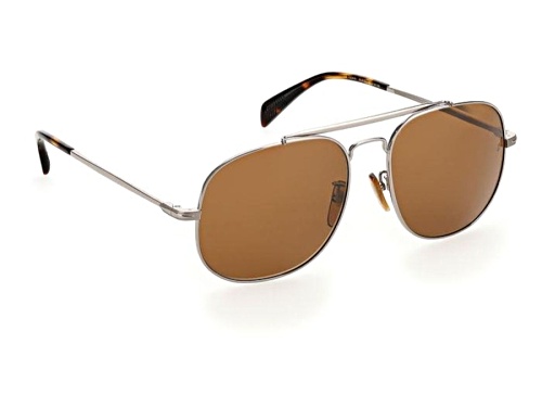 David Beckham Ruthenium/Brown Square Sunglasses