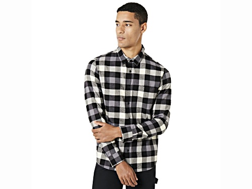 Oakley Men's Blackout Long Sleeve Button Down Flannel Shirt in Size S