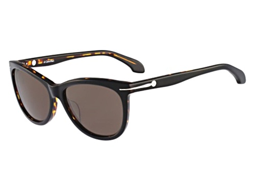 Calvin Klein Black and Brown Tortoise/Brown Sunglasses
