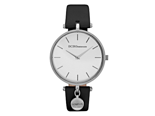 BCBGeneration White Dial Black Leather Band Watch