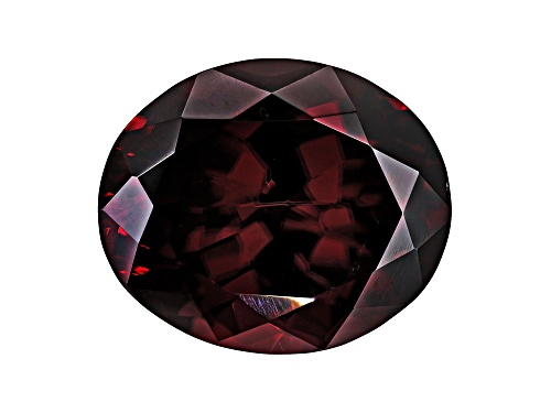 Red Zircon 13x11mm Oval 9.20ct
