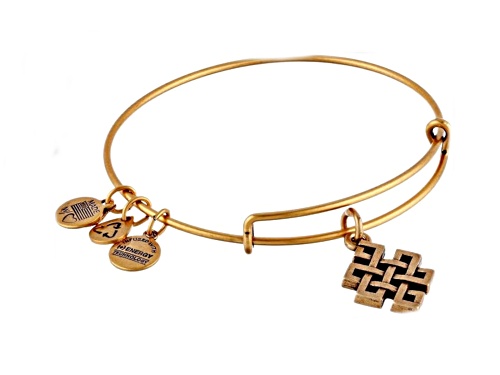 Alex and Ani Russian Knot Gold Tone Expandable Bracelet - Size 7