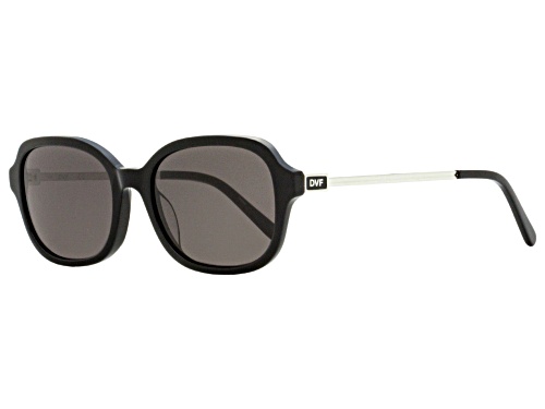 Diane Von Furstenburg DVF Black/Gray Oval Sunglasses