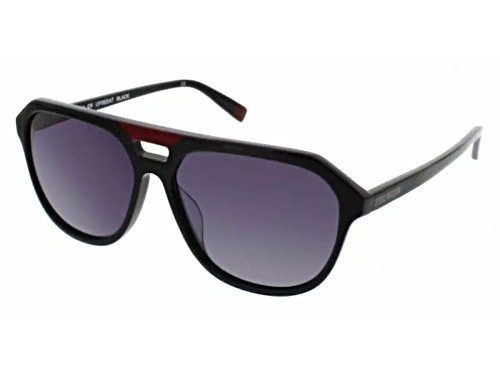 Steve Madden Black Frame/Gray Aviator Lens Sunglasses