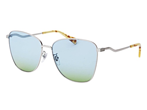 Gucci Silver/Light Blue Gradient Sunglasses