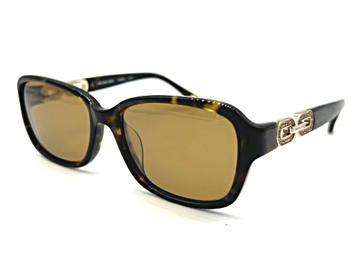 Michael Kors Brown Tortoise/Brown Rectangular Sunglasses
