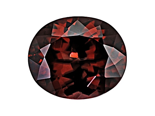 Red Zircon 12x10.5mm Oval 7.59ct