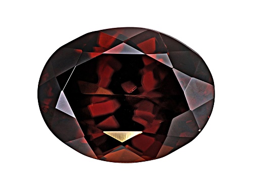 Red Zircon 14x10.5mm Oval 9.09ct
