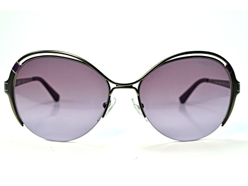 Vogue Silver and Purple Metal Frames/Purple Sunglasses