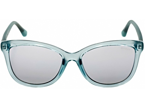 Photo of Guess Translucent Aqua/Silver Mirrored Sunglasses