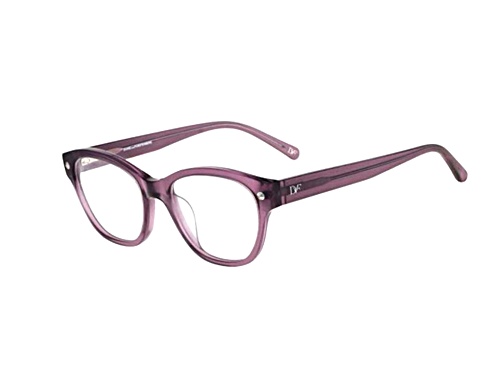 DVF Milky Purple Cat Eye Eyeglasses with Demo Lenses