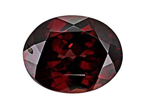 Red Zircon 14x11mm Oval 10.52ct