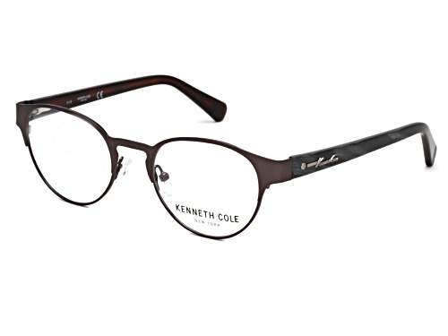 Kenneth Cole Matte Gunmetal Demo Lenses Eyeglasses Frames