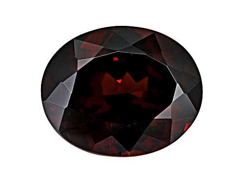 Red Zircon 12.5x10.5mm Oval 8.95ct