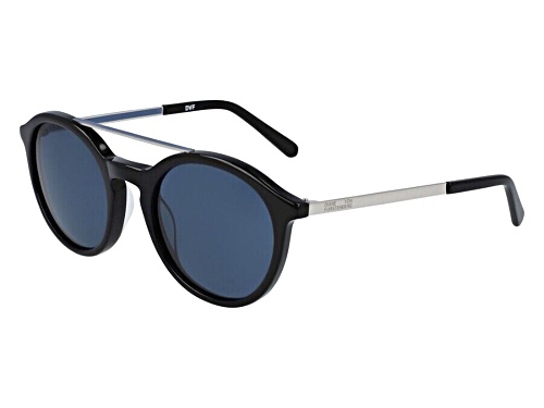 DVF Black/Grey Round Sunglasses