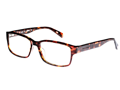 McAllister Brown Havana Rectangular Eyeglasses Frames