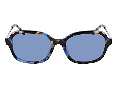 DVF Blue and Brown Tortoise Frame / Blue Lens Sunglasses