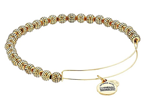 Alex and Ani Euphrates Beaded EWB Rafaelian Gold Bracelet - Size 7