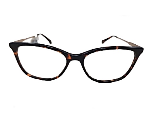 Chelsea Morgan 8008 Tortoise and Gold Cat Eye Frame / Clear Demo Lenses Eyeglasses