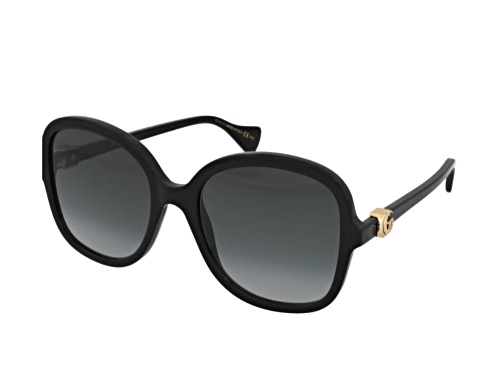 Gucci Black/ Gray Oversize Sunglasses