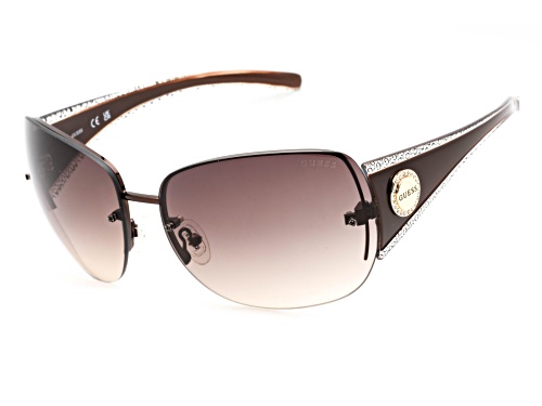 Photo of Guess Shiny Dark Brown/ Gradient Brown Sunglasses