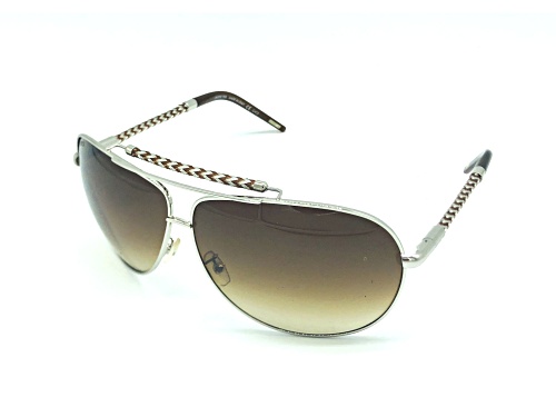 Photo of Invicta Silver Brown Braided/Brown Gradient Sunglasses