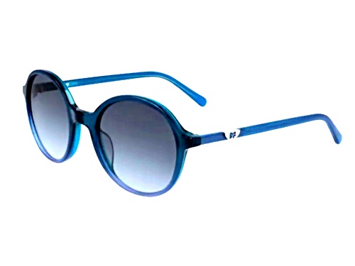 DVF Maciee Teal Frame / Gray Lens Sunglasses