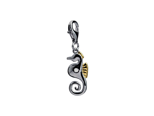 Hot Diamonds Sid the Seahorse Sterling Silver and Diamond Charm