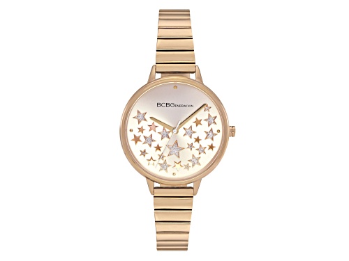 BCBGeneration Gold Tone Stars Women's Bracelet Watch
