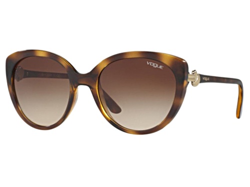 Vogue Tortoise Brown/Brown Polarized Sunglasses