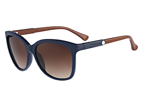 Calvin Klein Petrol Blue Brown/Brown Sunglasses