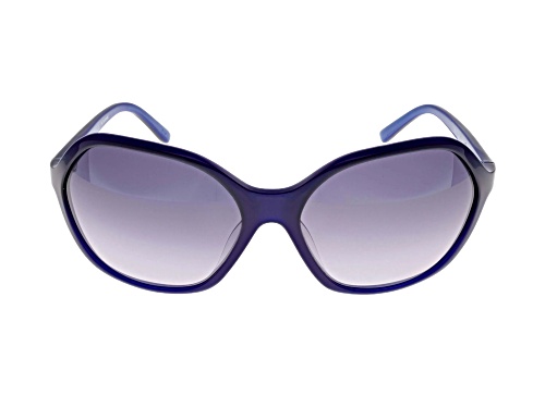 Photo of Jil Sander Blue Oversize Sunglasses