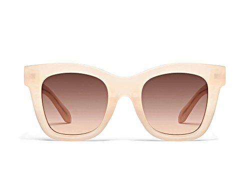 QUAY After Hours Bone Cat Eye Frame / Brown Fawn Lenses Sunglasses